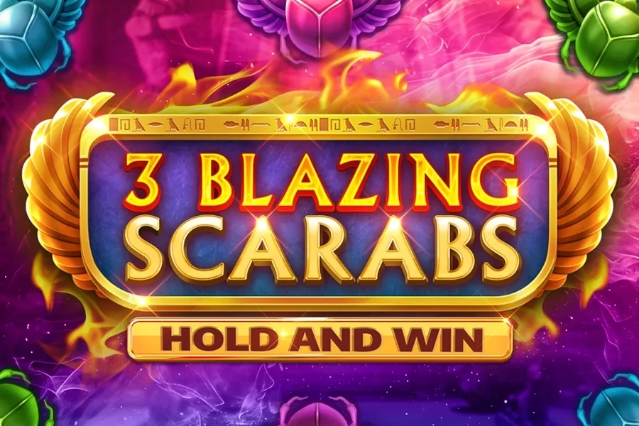3 Blazing Scarabs Hold and Win